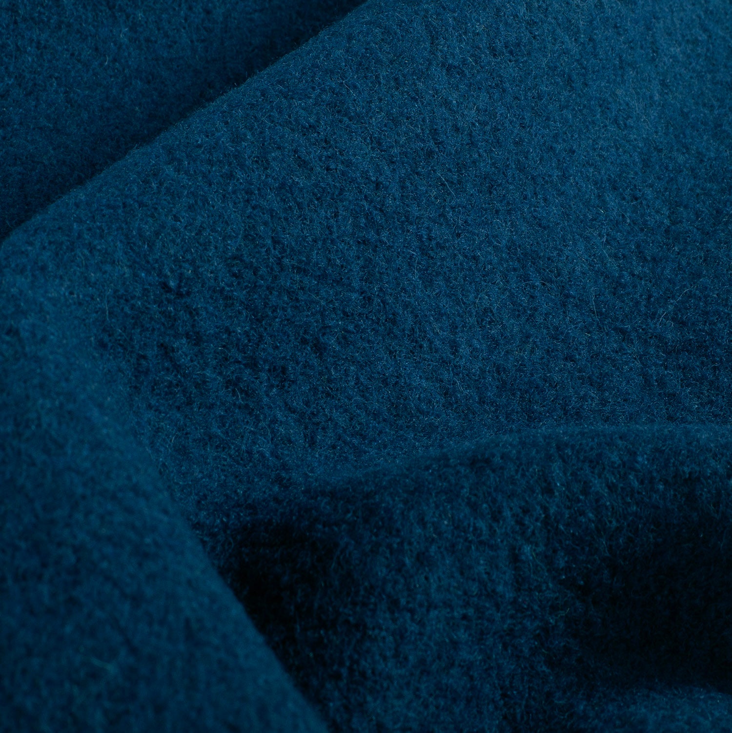 Saburou 1106FLC Indigo Blue ミノー・プラグ Wool Boucle fabric Unicolour Indigo | Wholesale fabrics