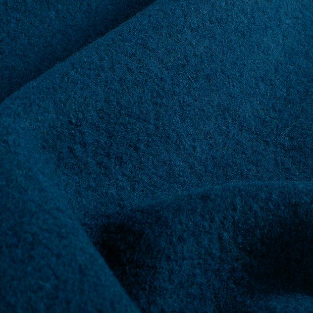 Wool Boucle fabric Unicolour Indigo