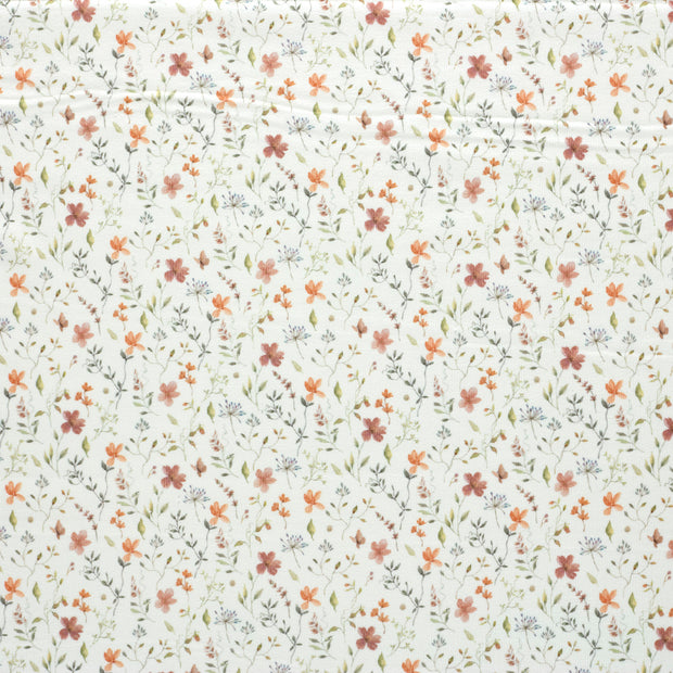 Rib Jersey tissu Blanc cassé mat 