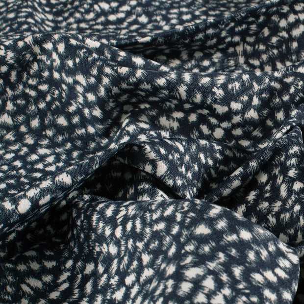 Bengalina tela Abstracto Azul marino