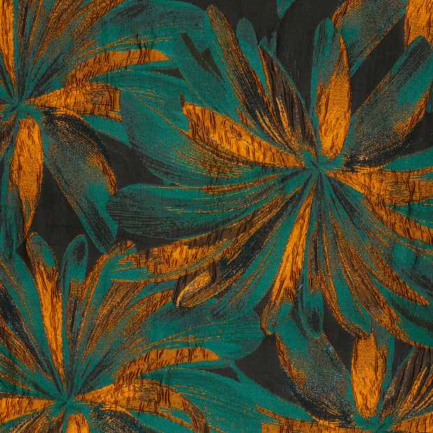 Jacquard fabric Petrol texturized 