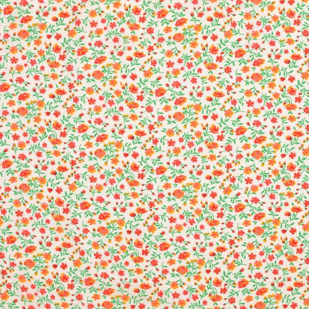Viscose Poplin fabrik Blumen Mehrfarbig