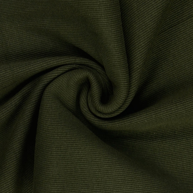 Heavy Knit tela Verde oliva 