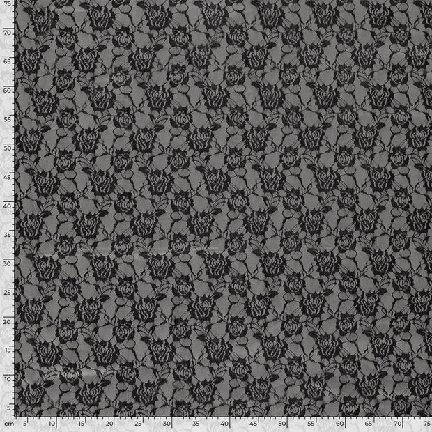 Punta di Roma fabric Flowers Light Grey