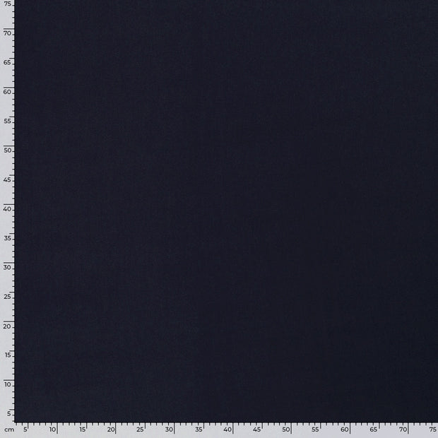 Viscose Poplin stof Effen Marine