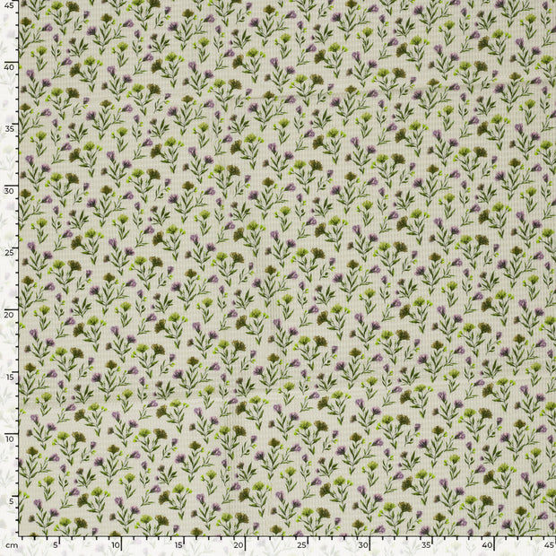 Waffle piqué fabric Mint