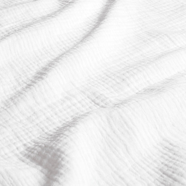 Muslin GOTS organic fabric Unicolour Optical White