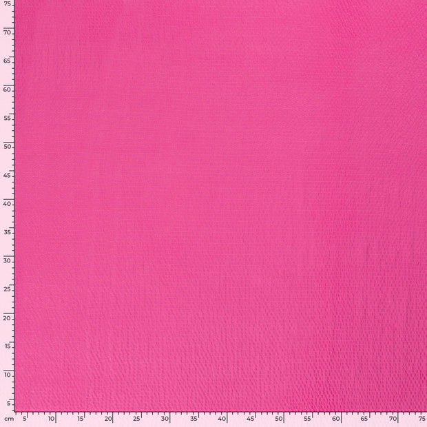 Viscose Bubble stof Effen Fuchsia