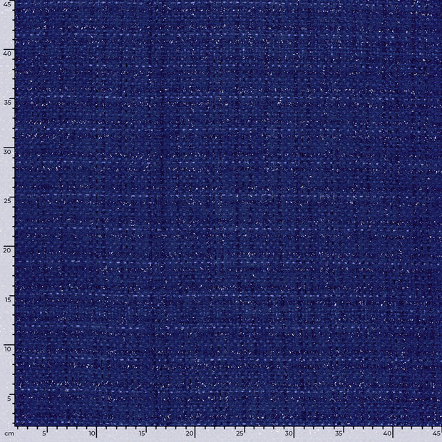 Jacquard fabrik Uni Königsblau
