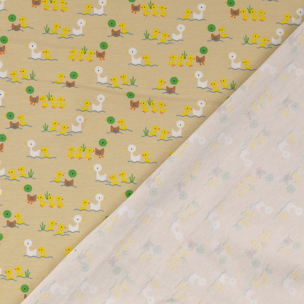 Algodón Jerséis tela Animales estampado 
