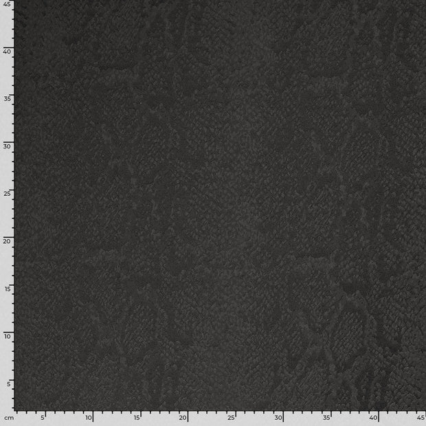 Satin Jacquard fabrik Schlangen Dunkelgrau