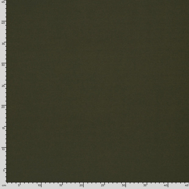 French Terry fabric Unicolour Khaki Green