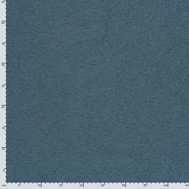 Paño de lana tela Unicolor Azul acero