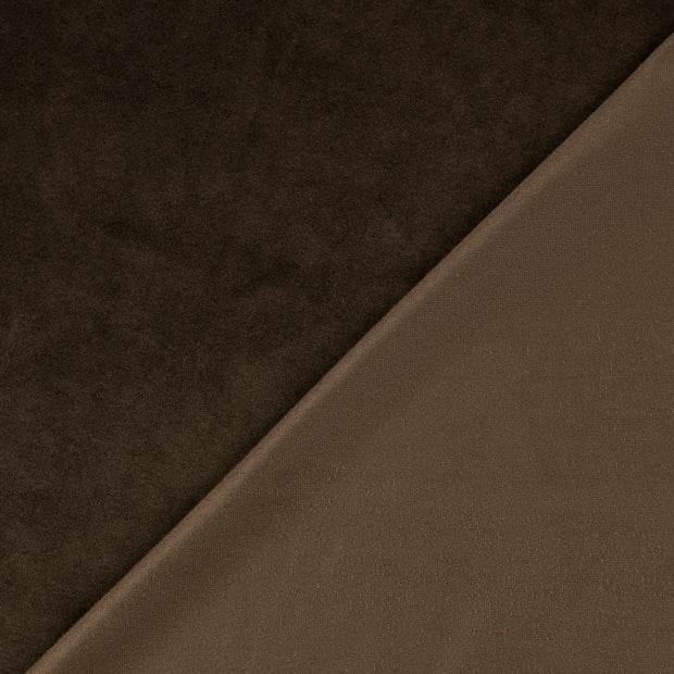 Velours fabric Brown 