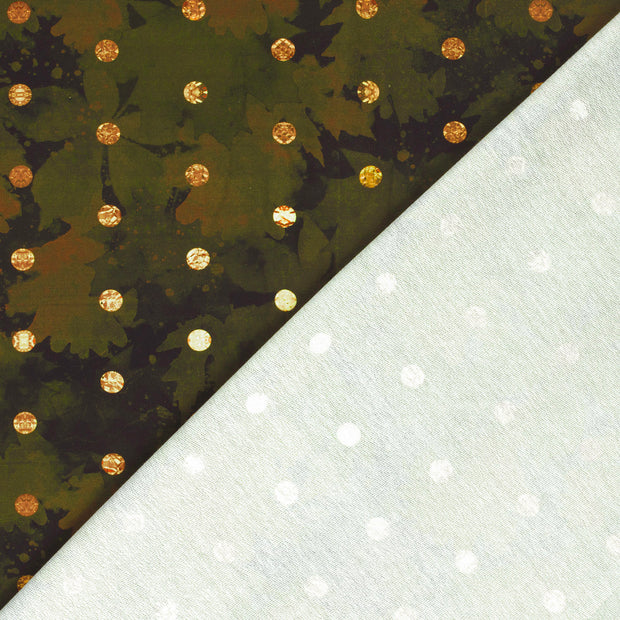 French Terry fabric Dots digital printed 
