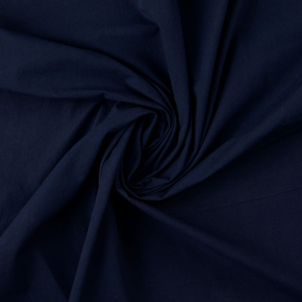 Katoen Poplin stof Marine 