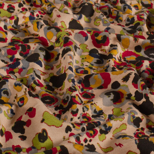 Viscose Vortex Jerséis tela Abstracto Camel