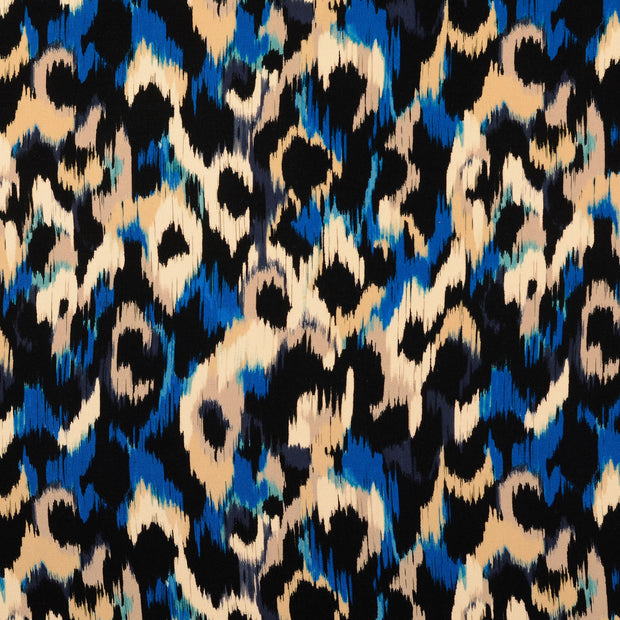 Viscose Poplin fabrik Blumen Babyblau