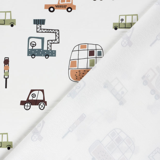 Felpa tela Coches estampado 