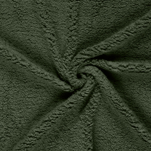 Imitatie Bont stof Kaki groen 