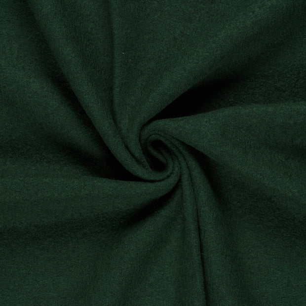 Wool Boucle fabric Dark Green 