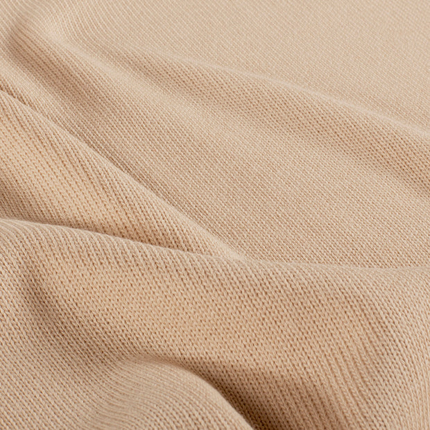 Heavy Knit stof Effen Beige