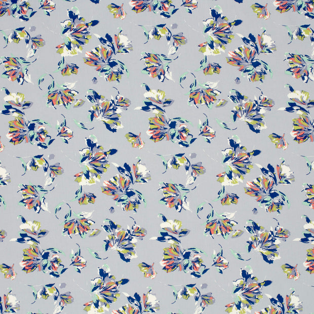 Viscose Poplin fabric Light Blue matte 