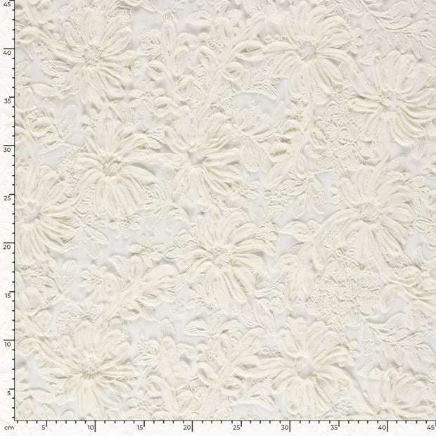 Tulle fabric Flowers Off White