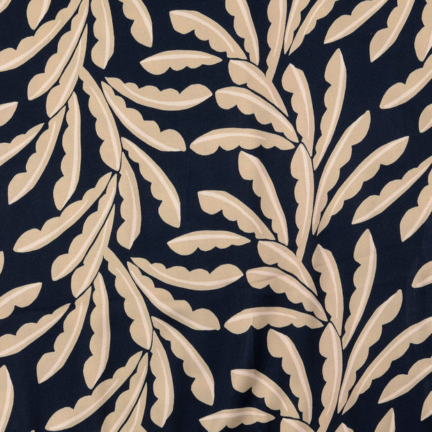 Viscose Satin fabrik Geometrische Marine