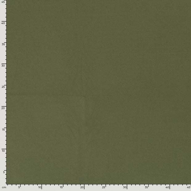 Interlock fabric Unicolour Khaki Green