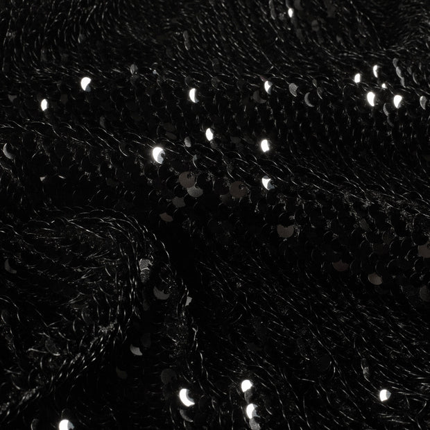 Velvet fabric Unicolour Black