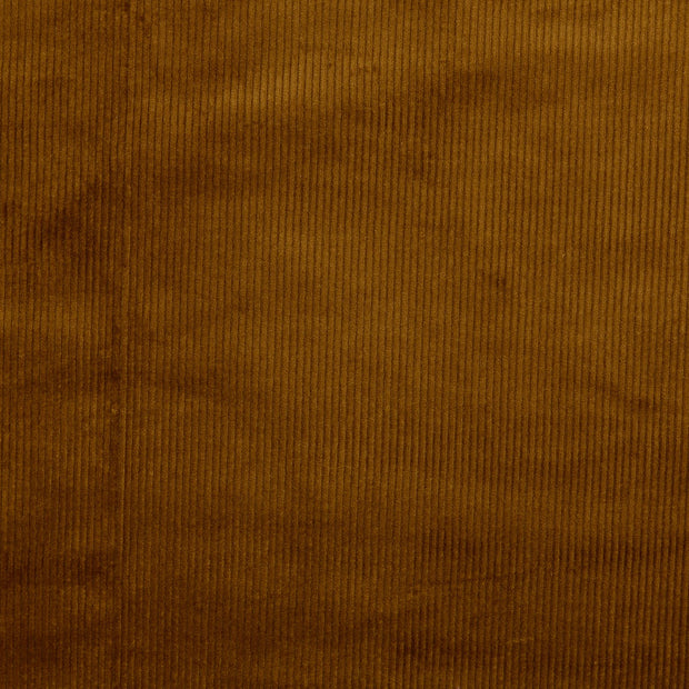 Corduroy 4.5w stof Effen Bruin