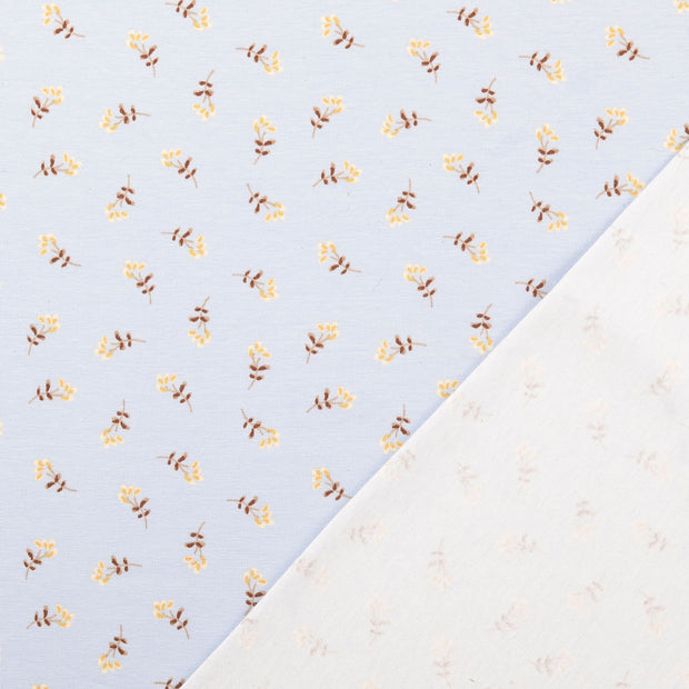 Jersey fabric Sky Blue printed 