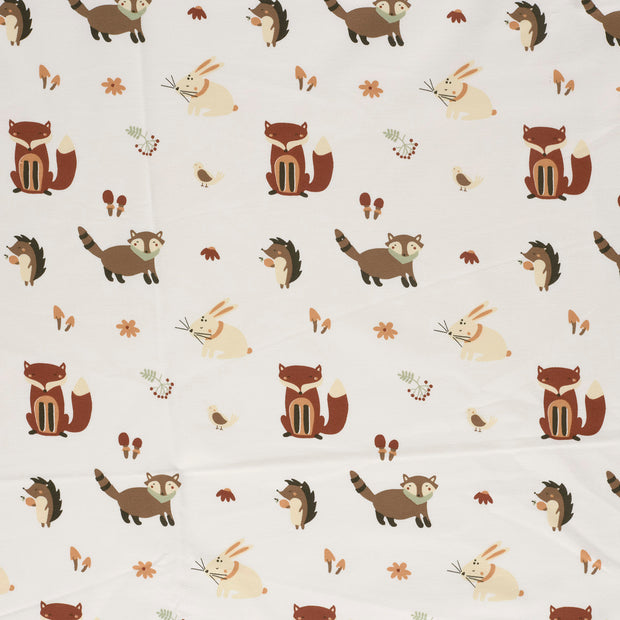 French Terry fabric Off White matte 