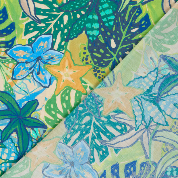  fabric Flowers digital printed 