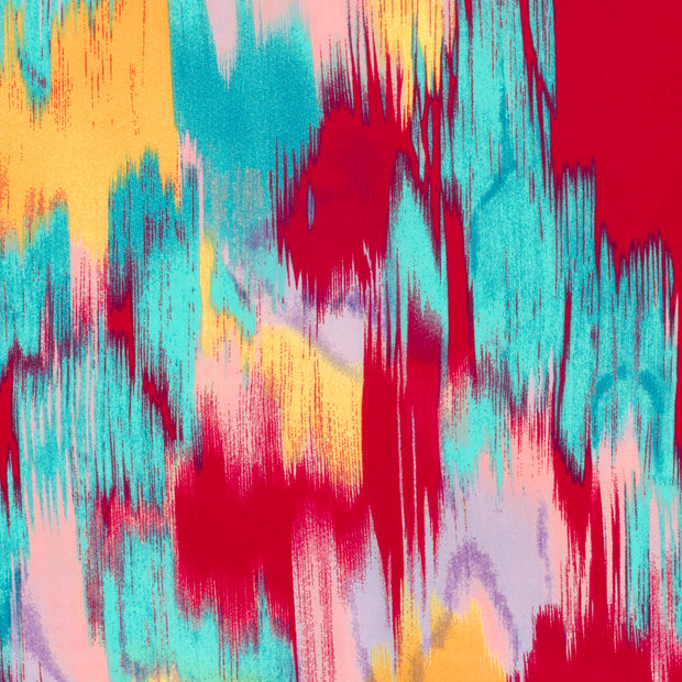 Cotton Satin fabric Abstract Light Pink