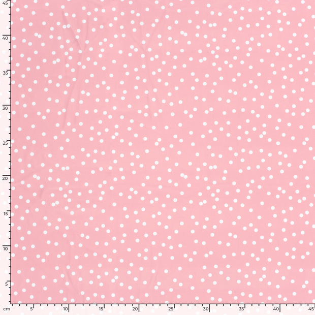 Swimwear Jersey UPF50 Recycled fabric Dots Salmon