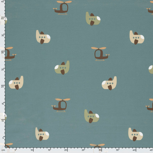 French Terry stof Indigo