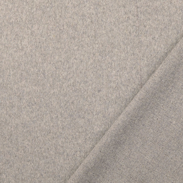 Wool Boucle fabric Grey brushed 