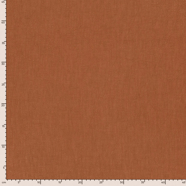 Lino tela Unicolor Ladrillo