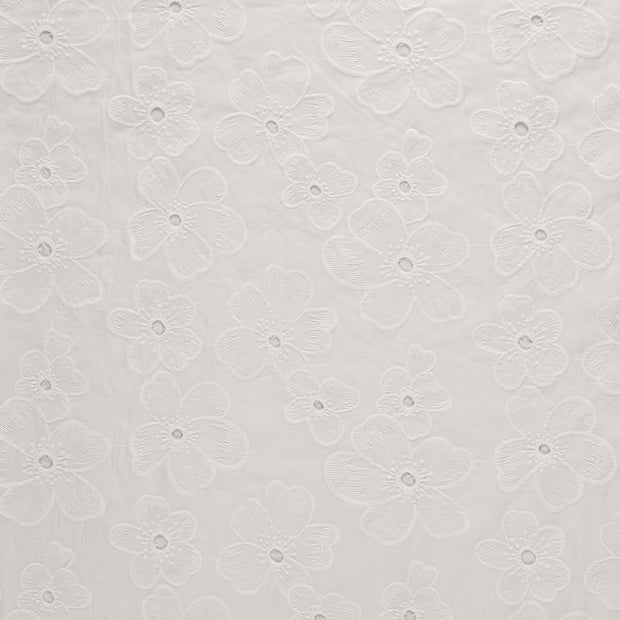 Cotton Poplin fabric Off White matte 