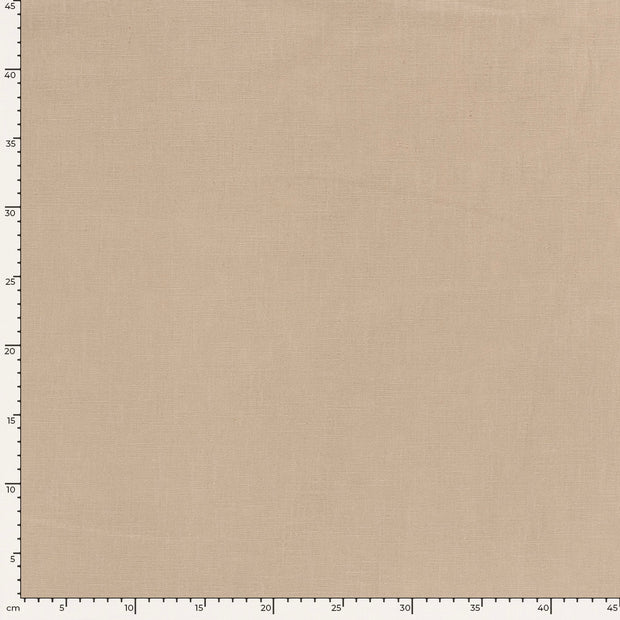 Linen fabric Unicolour Beige