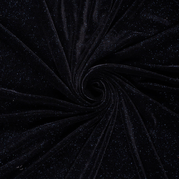 Polyester Jersey fabric Navy Lurex 