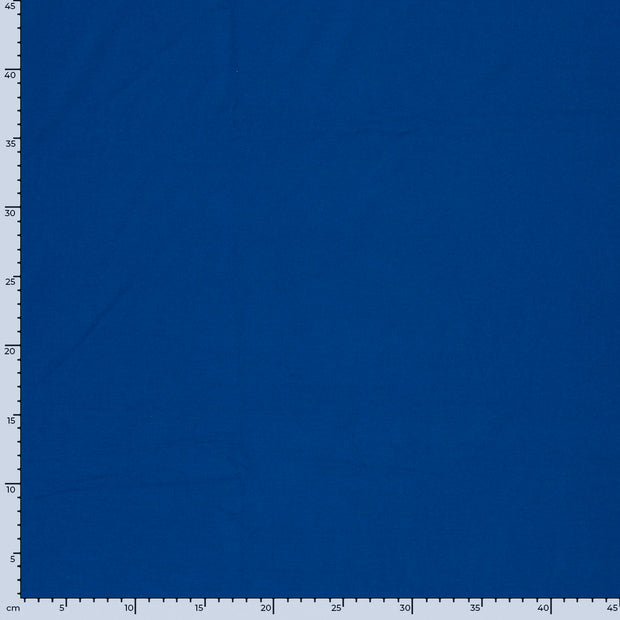 Bamboe Jersey stof Effen Kobalt