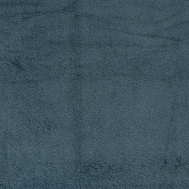 Terry Towelling fabric Steel Blue matte 