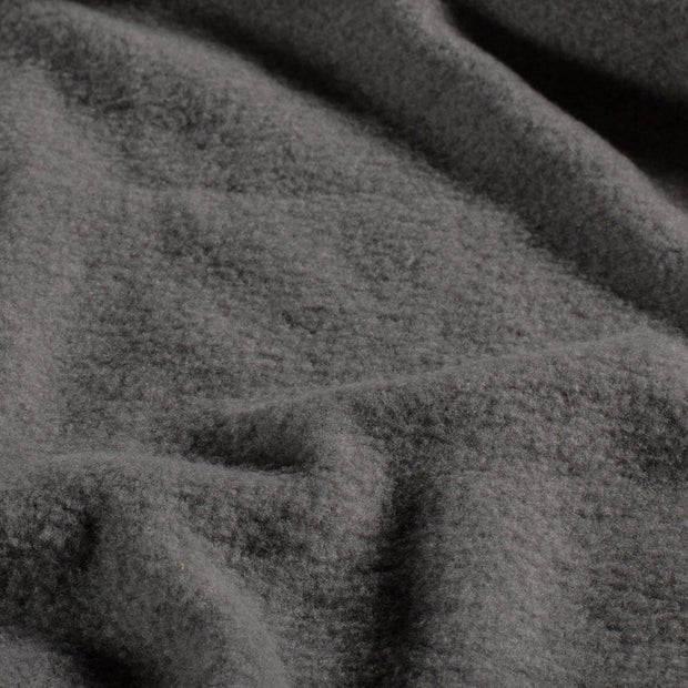 Fleece fabric Unicolour Dark Grey