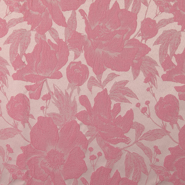 Jacquard stof Bloemen Oud Roze