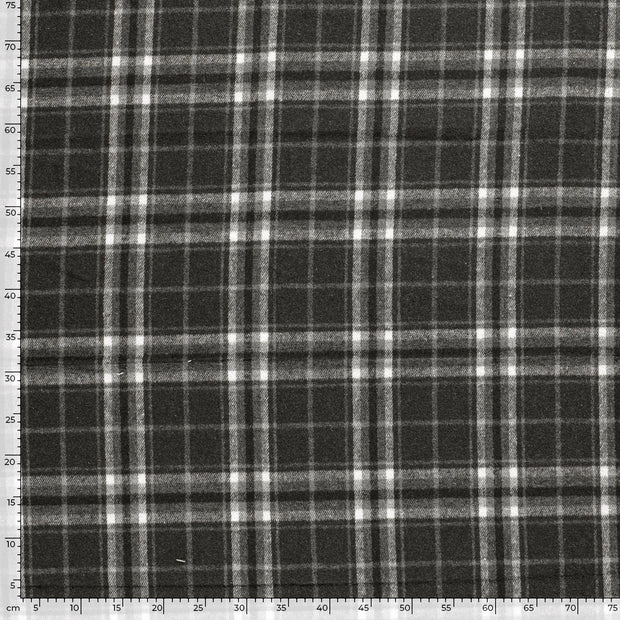Jacquard tissu Carreaux Gris foncé