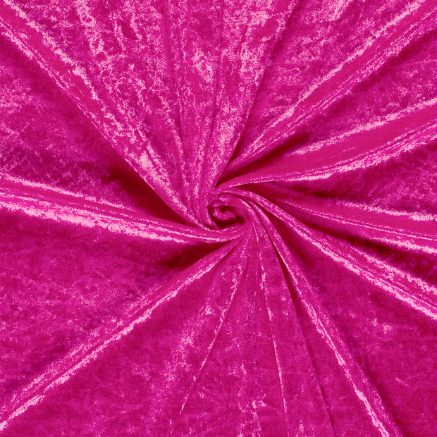Velours fabric Fuchsia crushed 