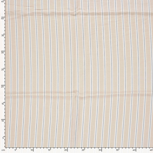 Viscose Nylon Crepe fabrik Streifen Beige